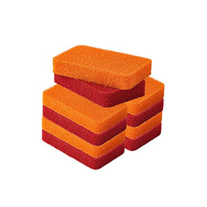 Liflicon Heavy Duty Silicone Scrubber Sponges-Kitchen Bathroom Cleaning Scrubber Dish Washing Scrubber
