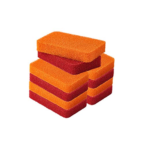 Liflicon Heavy Duty Silicone Scrubber Sponges-Kitchen Bathroom Cleaning Scrubber Dish Washing Scrubber